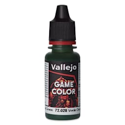 Vallejo Game Color Acrylic Paint - Dark Green, 18 ml - front