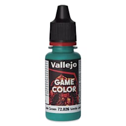 Vallejo Game Color Acrylic Paint - Jade Green, 18 ml - front