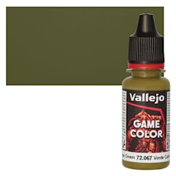Vallejo Game Color Acrylic Paint - Cayman Green - Bottle and Swatch