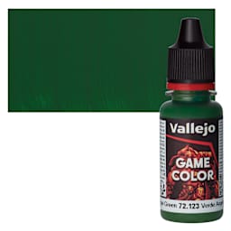 Vallejo Game Color Acrylic Paint - Angel Green - Bottle and Swatch