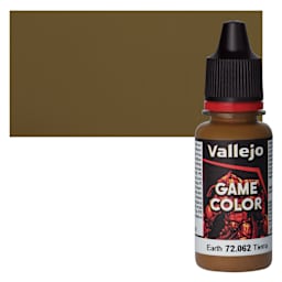 Vallejo Game Color Acrylic Paint - Earth - Bottle and Swatch