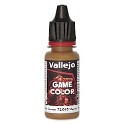 Vallejo Game Color Acrylic Paint - Beasty Brown, 18 ml - front