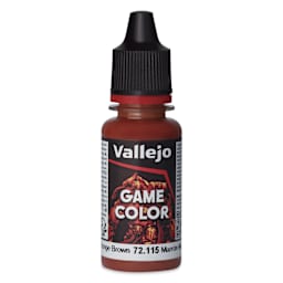 Vallejo Game Color Acrylic Paint - Grunge Brown, 18 ml - front