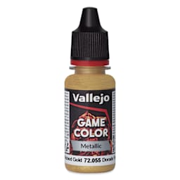 Vallejo Game Color Acrylic Paint - Polished Gold, 18 ml - front