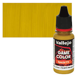 Vallejo Game Color Special FX Acrylic Paint - Moss and Lichen - Bottle and Swatch