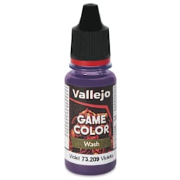 Vallejo Game Color Fluid Acrylic Wash - Violet, 18 ml - front of bottle