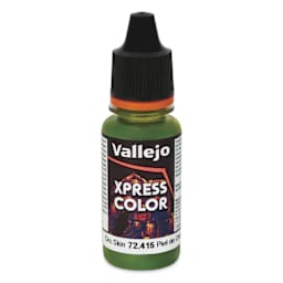 Vallejo Xpress Color Acrylic Paint - Orc Skin, 18 ml - front of bottle