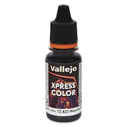 Vallejo Xpress Color Acrylic Paint - Black Lotus, 18 ml - front of bottle
