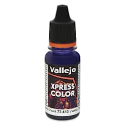 Vallejo Xpress Color Acrylic Paint - Gloomy Violet, 18 ml - front of bottle