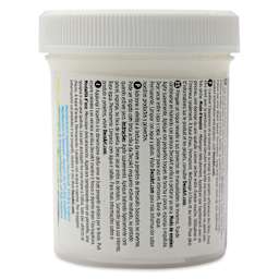 DecoArt Snow-Tex Acrylic Medium - 4 oz, back of jar