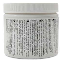 DecoArt Snow-Tex Acrylic Medium - 16 oz, back of jar