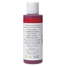 Natural Earth Paint Natural Fluid Acrylik Paint - Magenta, 118 ml - back