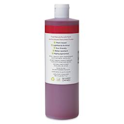 Natural Earth Paint Natural Fluid Acrylik Paint - Magenta, 473 ml - back