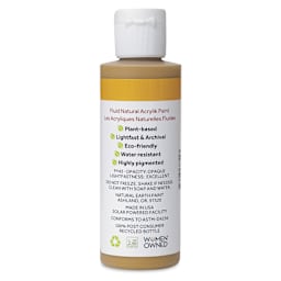 Natural Earth Paint Natural Fluid Acrylik Paint - Yellow Ochre, 118 ml back