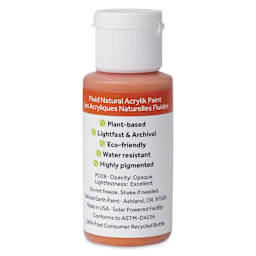 Natural Earth Paint Natural Fluid Acrylik Paint - Ercolano Orange, 30 ml back