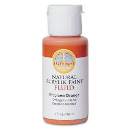 Natural Earth Paint Natural Fluid Acrylik Paint - Ercolano Orange, 30 ml