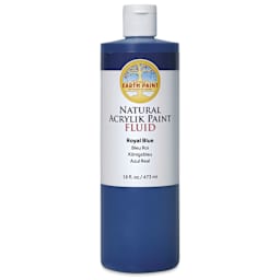 Natural Earth Paint Natural Fluid Acrylik Paint - Royal Blue, 473 ml
