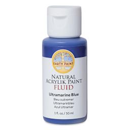 Natural Earth Paint Natural Fluid Acrylik Paint - Ultramarine Blue, 30 ml - front of bottle