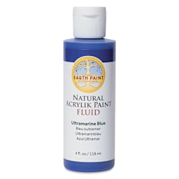 Natural Earth Paint Natural Fluid Acrylik Paint - Ultramarine Blue, 118 ml - front