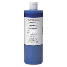Natural Earth Paint Natural Fluid Acrylik Paint - Ultramarine Blue, 473 ml - back