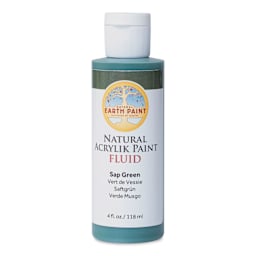 Natural Earth Paint Natural Fluid Acrylik Paint - Sap Green, 118 ml