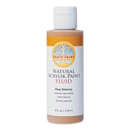 Natural Earth Paint Natural Fluid Acrylik Paint - Raw Sienna,  118 ml