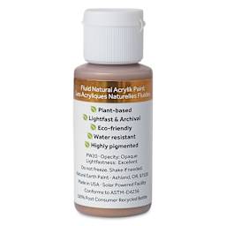 Natural Earth Paint Natural Fluid Acrylik Paint - Copper Mica, 30 ml - front