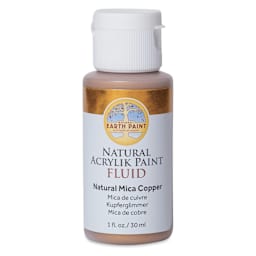 Natural Earth Paint Natural Fluid Acrylik Paint - Copper Mica, 30 ml - front