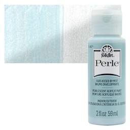 FolkArt Perle Acrylic Paint - Kissed by Mist, 2 oz bottle and swatch