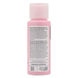 FolkArt Perle Acrylic Paint - Pink Chiffon, 2 oz back of bottle