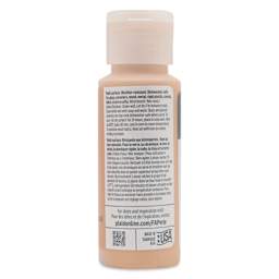 FolkArt Perle Acrylic Paint - Peach Puff, 2 oz back of bottle