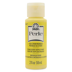 FolkArt Perle Acrylic Paint - Lemon Meringue, 2 oz bottle