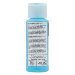 FolkArt Perle Acrylic Paint - Cashmere Blue, 2 oz back of bottle