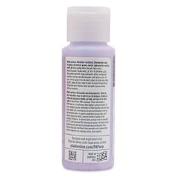 FolkArt Perle Acrylic Paint - Lavender Fog, 2 oz back of bottle