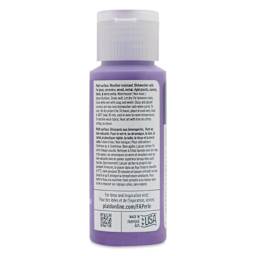 FolkArt Perle Acrylic Paint - Plum Kiss, 2 oz back of bottle