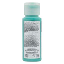 FolkArt Perle Acrylic Paint - Whipped Green, 2 oz back of bottle