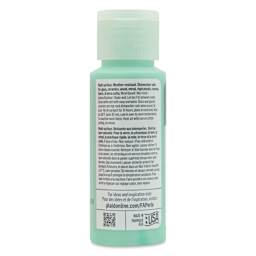 FolkArt Perle Acrylic Paint - Mint Chip, 2 oz back of bottle