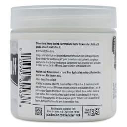FolkArt Super Thick Tintable Acrylic Medium, 4 oz jar back