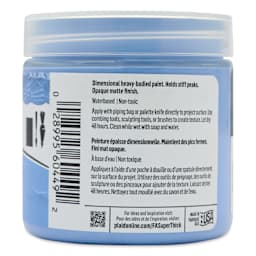FolkArt Super Thick Acrylic Paint - Periwinkle, 4 oz jar, back of jar