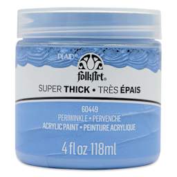 FolkArt Super Thick Acrylic Paint - Periwinkle, 4 oz jar, front of jar