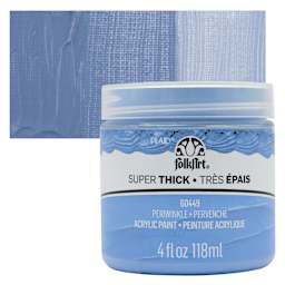 FolkArt Super Thick Acrylic Paint - Periwinkle, 4 oz jar and swatch