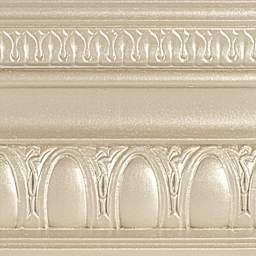 Modern Masters Metallic Paint - Oyster painted on a piece of trim