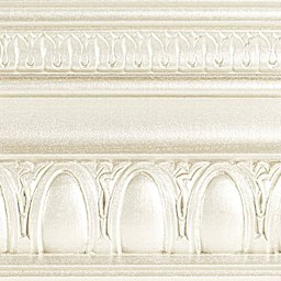 Modern Masters Metallic Paint - Snowflake painted on a piece of trim