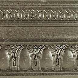 Modern Masters Metallic Paint - Smoke painted on a piece of trim