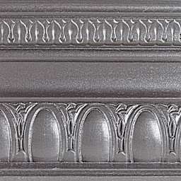 Modern Masters Metallic Paint - Pewter painted on a piece of trim