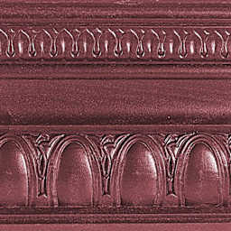 Modern Masters Metallic Paint - Black Cherry painted on a piece of trim