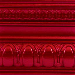 Modern Masters Metallic Paint - Ruby painted on a piece of trim