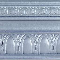Modern Masters Metallic Paint - Shimmering Sky painted on a piece of trim