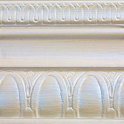 Modern Masters Metallic Paint - Flash Blue painted on a piece of trim