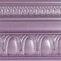 Modern Masters Metallic Paint - Lilac painted on a piece of trim